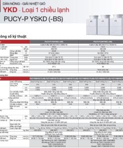 Mitsubishi Electric City Multi PUCY Thong so ky thuat 10